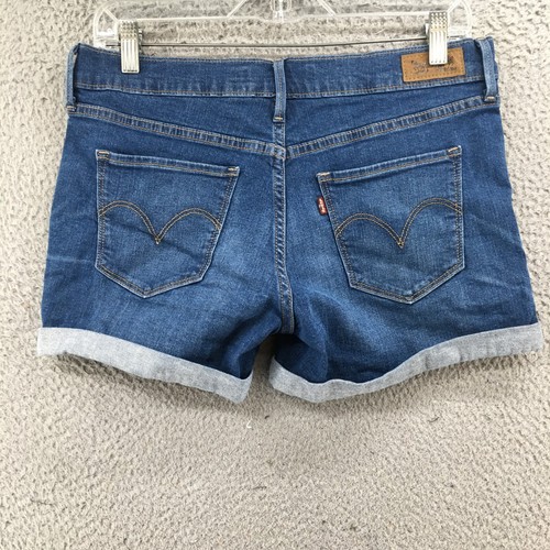 Levis Cut-Off Shorts Womens 28 (actual 31x4) Blue Denim Low Rise Cotton Blend - Picture 10 of 17