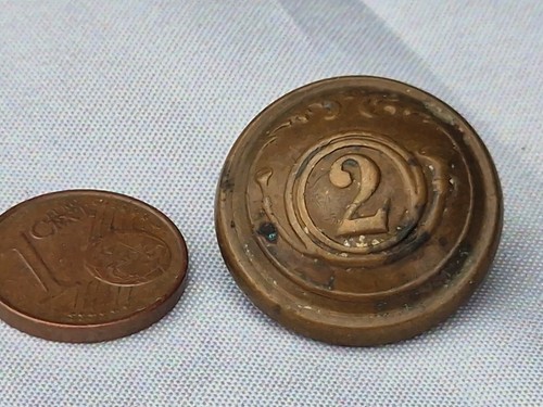 antik Uniform Knopf Königreich Belgien Infanterie 2. Linienregiment WK1 WWI - Picture 4 of 7