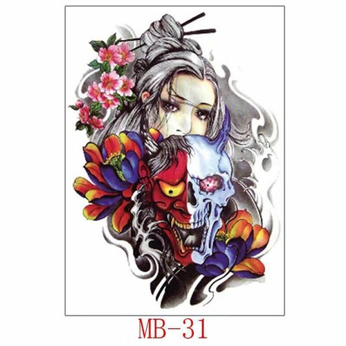 Full Back Temporary Tattoo Large Body Art Waterproof Sticker Fast Ship From USA - Picture 16 of 19