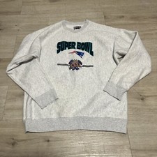 New England Patriots Superbowl XXXI 31 Embroidered Sweatshirt Size XL Vtg 90s