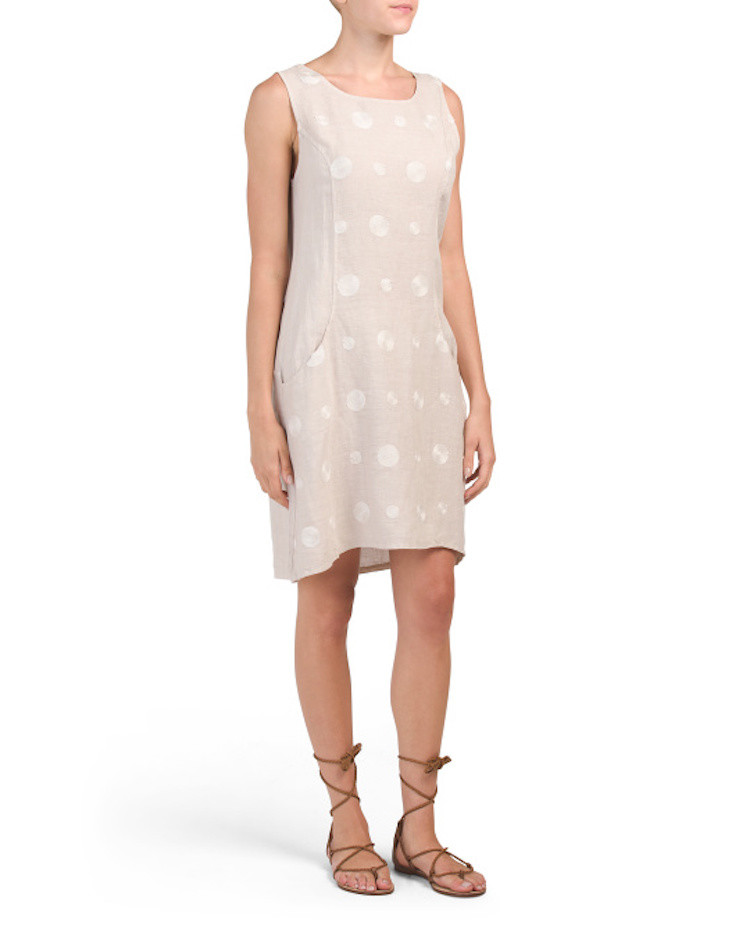 Beige Polka Dot Dress Online, 50% OFF 