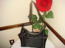 Nwot Maxx, New York Nylon Hobo Bag With Webbing Detail Black