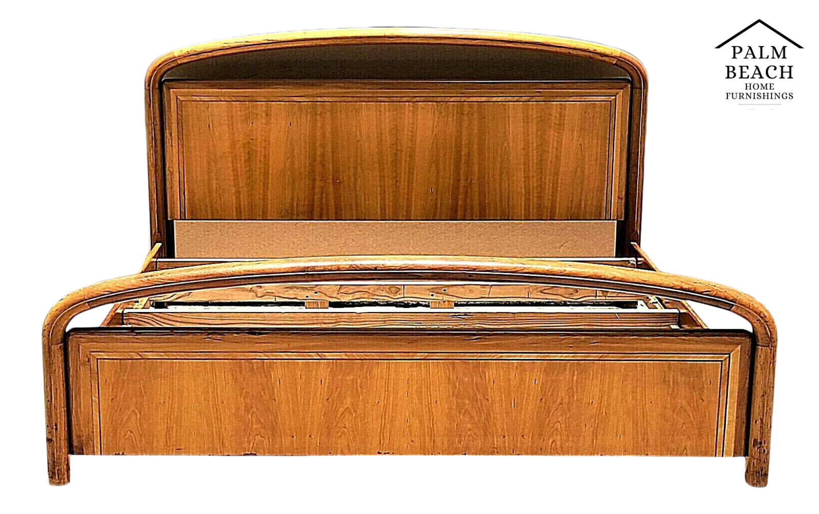 Rare Vintage MCM AFRICAN YELLOW WOOD King Size Platform Bed Frame eBay