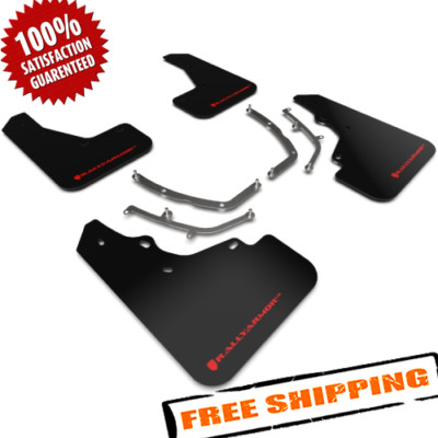 Rally Armor MF61-UR-BLK/RD Black/Red UR Mud Flaps for 2019 Mazda3 Hatchback