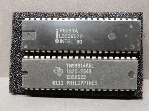 Intel P8291A & TI TMS9914ANL IC's One Each