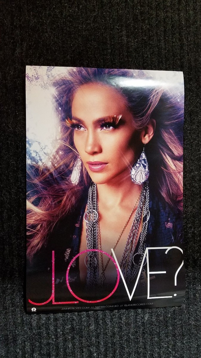 ジェニファーロペス　ポスター Jennifer Lopez poster PAPI / JLOVE - 2 sided promotional