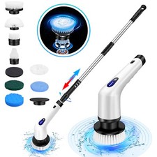 3/9 Heads Electric Spin Scrubber Cordless Bathtub Power Scrubber Cleaning Brush