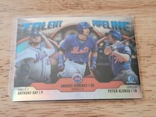 2019 Bowman Chrome Talent Pipeline #TPNYM Peter Alonso/Andres Gimenez/Anthony K.