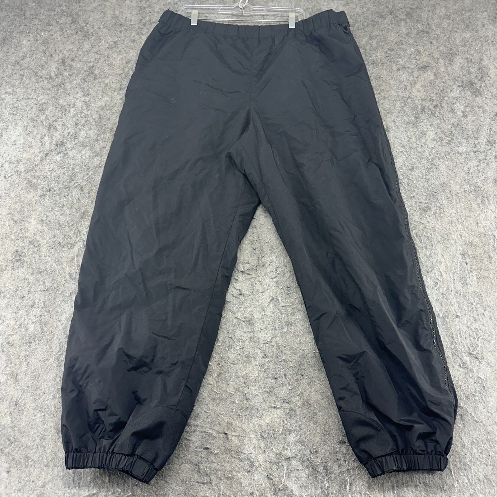 Columbia Snow Pants Mens 3XL XXXL Black Nylon Fleece Lined Ski Snow