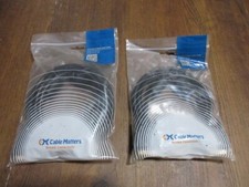 Lot of 2: Cable Matters DVI-D Dual Link Cable 6ft new