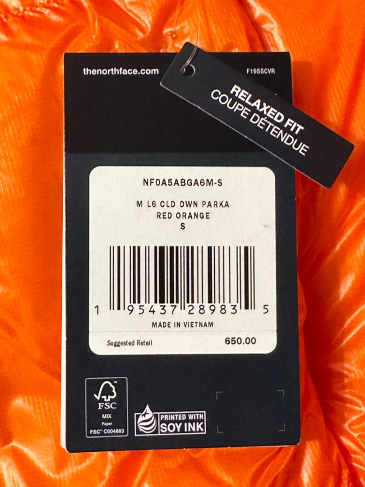 Mens The North Face Summit L6 Down 800 Pro Climbing Parka Cloud Jacket S NWT