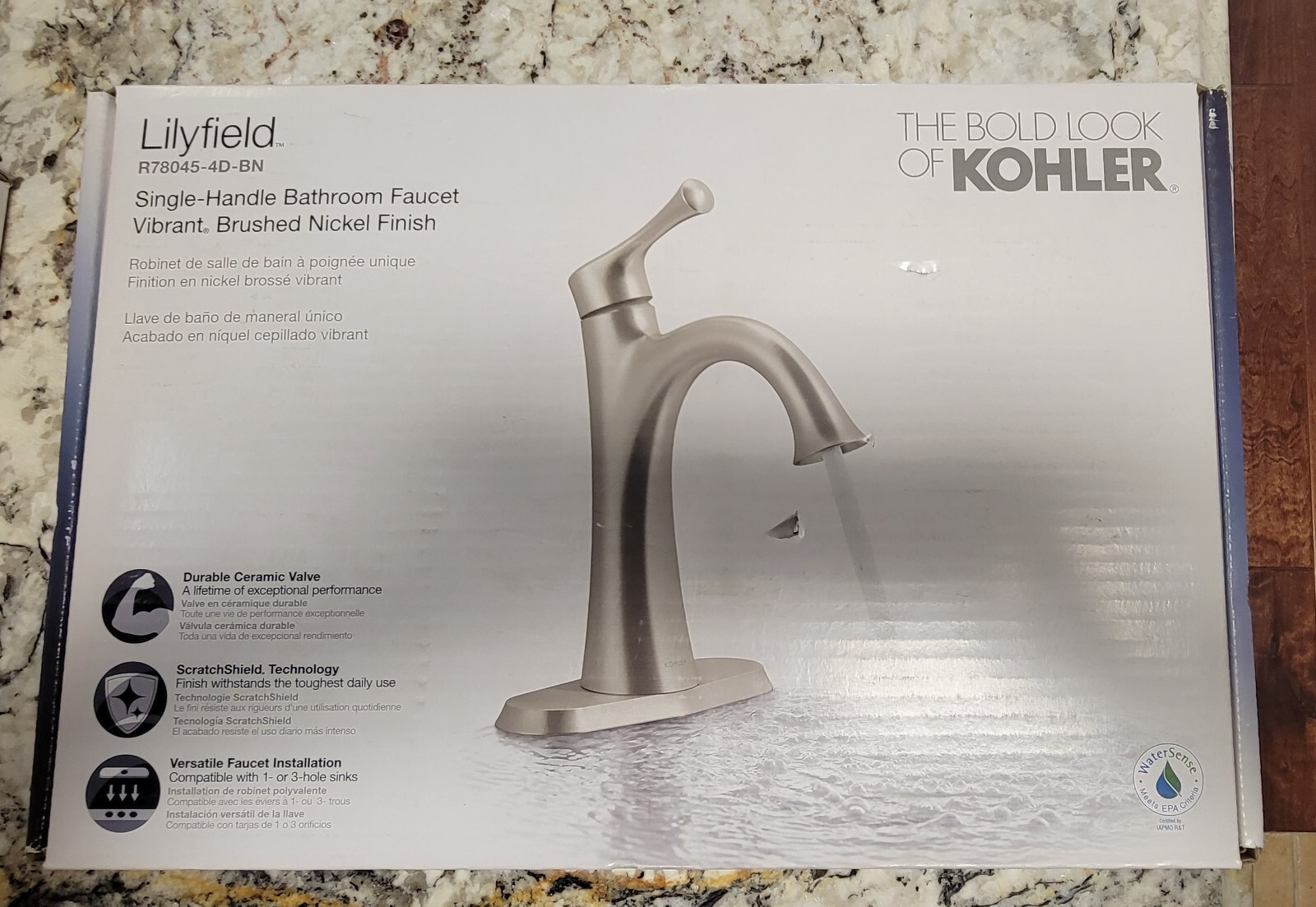 KOHLER Lilyfield Brushed Nickel 1handle Higharc Bathroom Sink Faucet