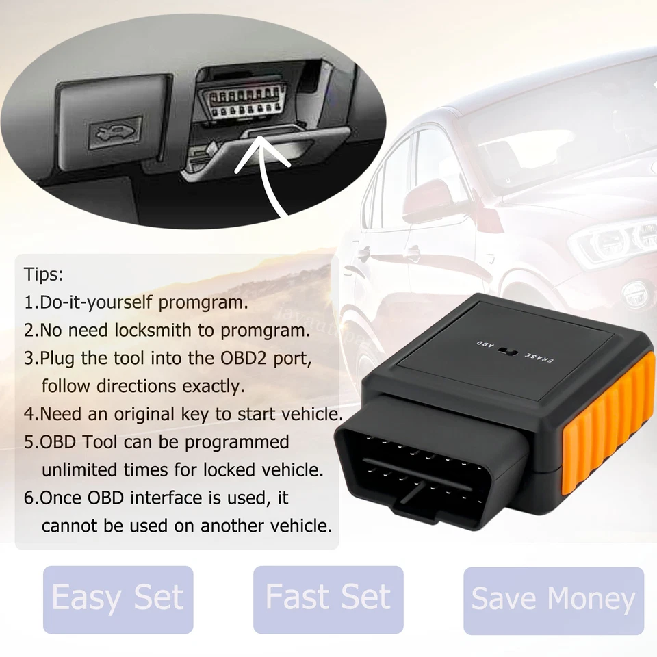 Kit de programa OBD llavero remoto sedán Honda Pilot Accord 2009 2010 2011 2012 Foto 3 de 4