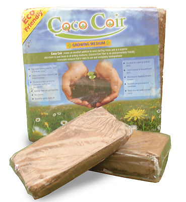 10X Coconut Coir growing medium and soil amendment 250g (approx 8oz) each