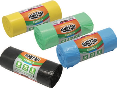 10 Sacchi Spazzatura Colorati Per Raccolta Differenziata ECOFOR 70X110 - ECOFOR70110 - Foto 2