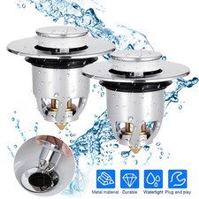 2 PCS Universal Bathroom Sink Stopper Pop-Up Drain Filter Wash Basin Core Bounce