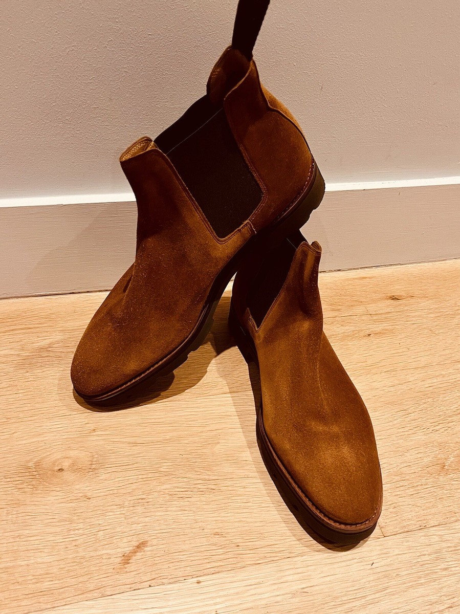 John Lobb Lawry Mens Brown Suede Chelsea Boots Shoes UK 10.5 John Lobb Lawry Mens Brown Suede Chelsea Boots Shoes UK 10.5