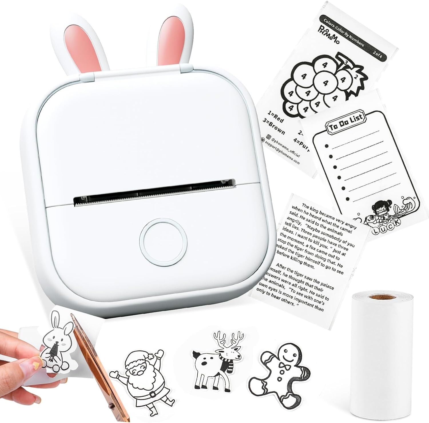 Mini Bluetooth Thermal Portable Printer for Stickers & Labels  -image