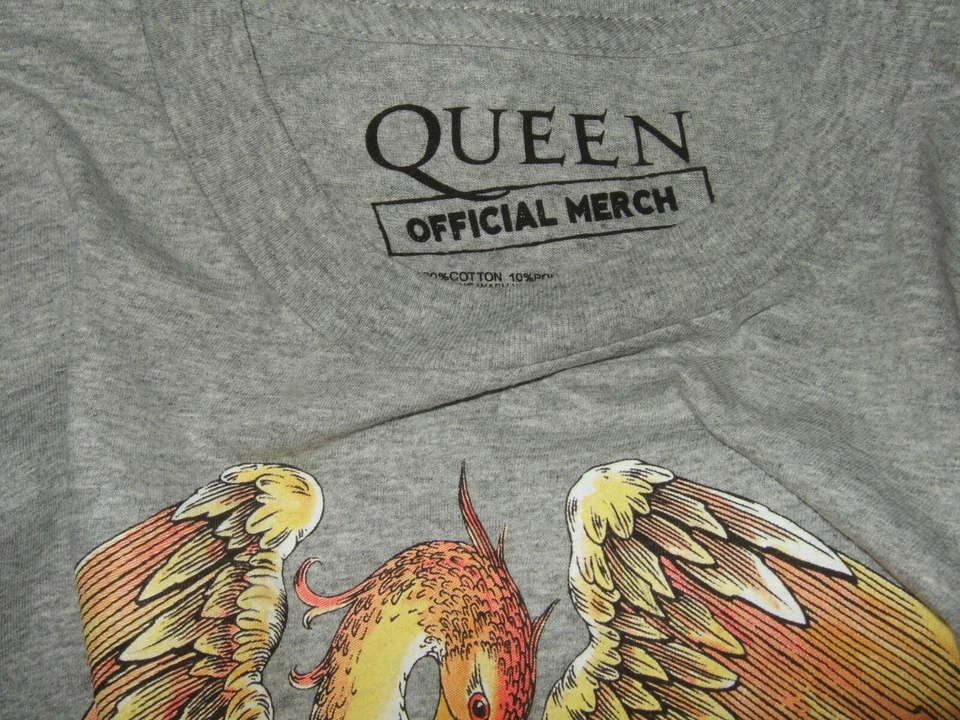 Camisa Para Hombre Grande Queen Freddie Mercury Phoenix Corona León Años 80 Música Rock Banda Foto 3 de 3