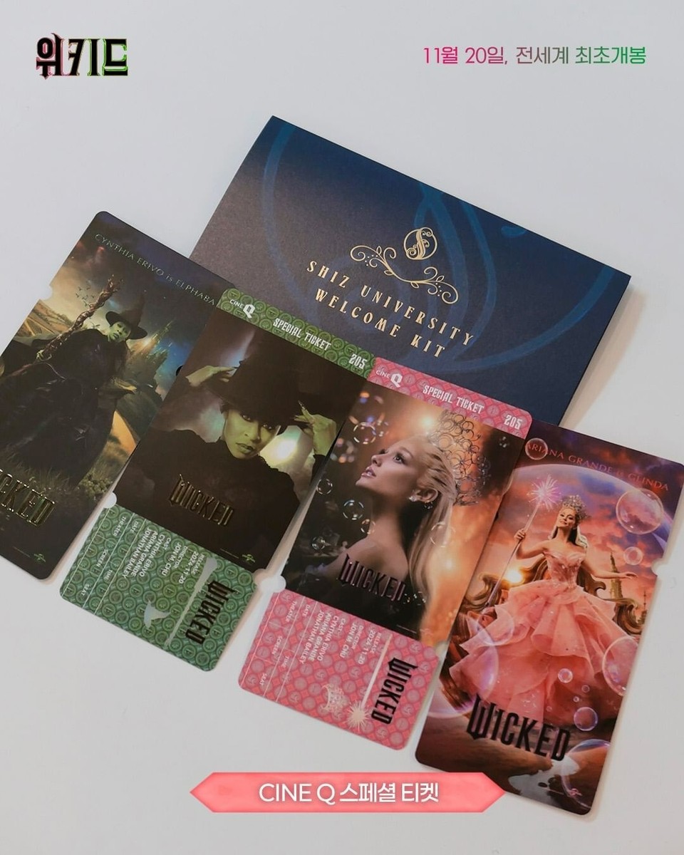Wicked 2024 Movie Ticket from theaters in Korea 3 Type Wicked 2024 Movie Ticket from theaters in Korea 3 Type