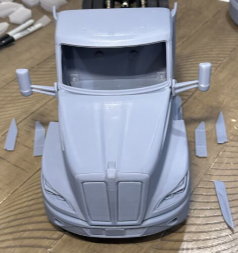 rc tamiya 1/14 truck body parts Kenworth 1:14 T800 W900 T-680 Lesu Lowboy Wedico - Picture 12 of 20