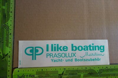 Alter Aufkleber Schiff Fähre Boot Surfing Segeln Zubehör PRASOLUX maritim