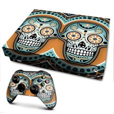 Xbox One X Console Skins Decal Wrap ONLY Sugar Skull day of the Dead