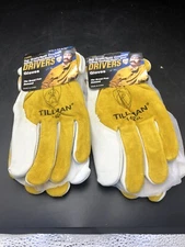 Tillman 1428 Top Grain/Split Cowhide Drivers Gloves, Large / 2 pack