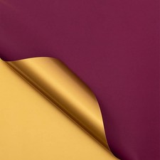 Flower Wrapping Paper 22x22 Inch Waterproof Double Sided 20 PCS Dark Red Gold