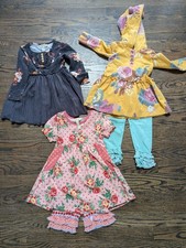 Matilda Jane Bundle Lot 5 Girls Sz 2T Dress Shorties Leggings Sweatshirt Hoodie