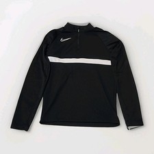 Nike Dri-Fit Sweatshirt Youth Size Large 1/4 Zip Pullover Black DV2847-010