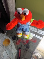 Fisher Price Let's Pretend Elmo Talking Plush Toy 1999 Mattel Sesame Street READ
