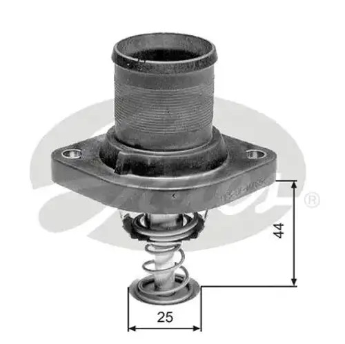 Thermostat with housing TH24989G1 GATES for PEUGEOT CITROËN FIAT LANCIA - Image 21