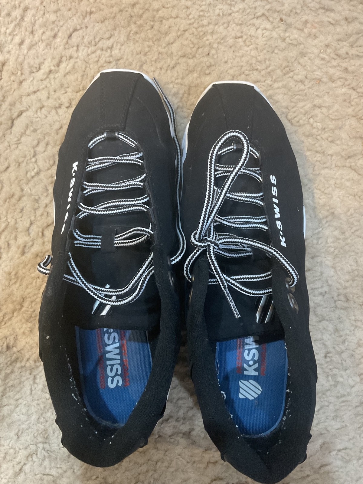 K – SWISS black with white sneakers. /   Athletic shoes. Size 11.