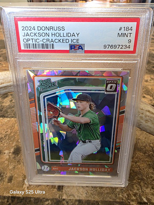 2024 Panini Donruss Optic Rated Prospects Jackson Holliday #184 Ice /25 (RC)