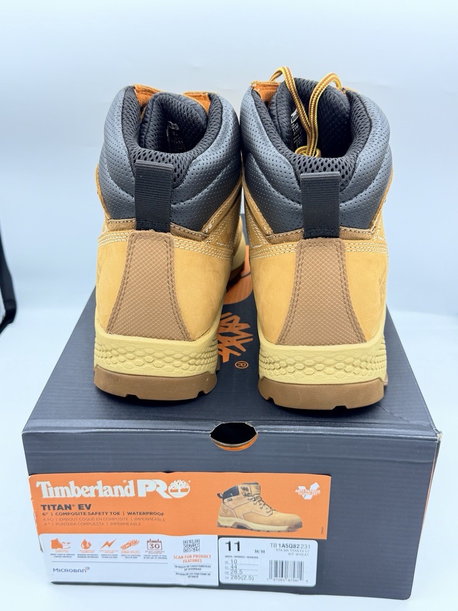 Timberland Men's Pro Titan EV 6" Composite Safety Toe Work Boot Size 11 View 4