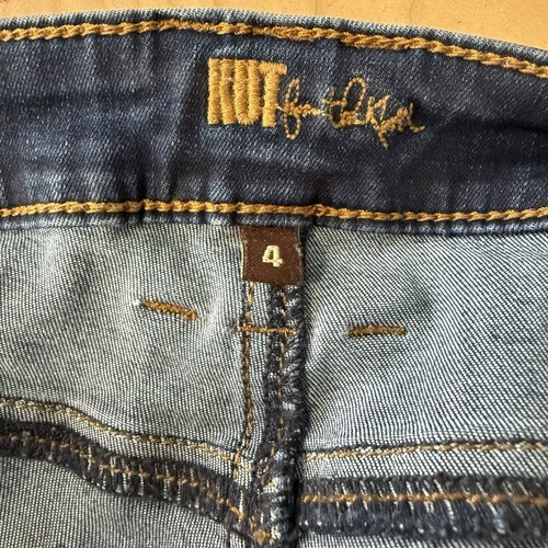 Kut From The Kloth Skinny Leg Jeans Women's 4 Dark Wash Stretch. - Picture 8 of 10