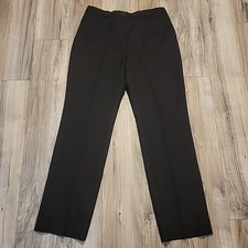 Vtg Pendleton Pants Womens 10 Black Trousers 100 Virgin Wool Lined