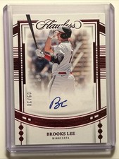 2023 Panini Flawless Brooks Lee RC  Draft Signatures Auto #’d 09/20 Minn Twins