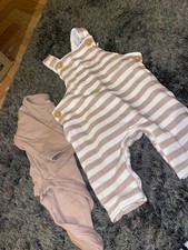 baby boys dungarees set F&F newborn -1 month