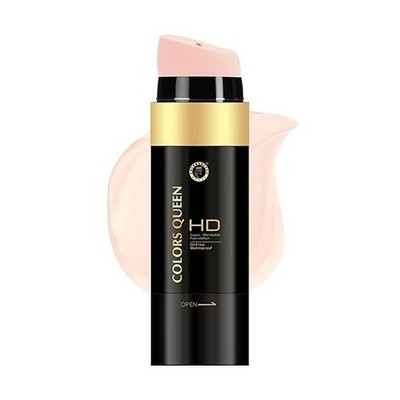COLORS QUEEN Hd Super Blendable Foundation With Puff Applikator 03 Nude Beige, 3