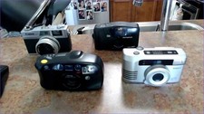 Vintage Camera Lot Olympus, Minolta, Canon Konica Parts / Repair / Tested