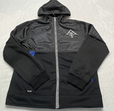 LRG Lifted Research Group Youth L Lightweight Zip Up Jacket Black Windbreaker