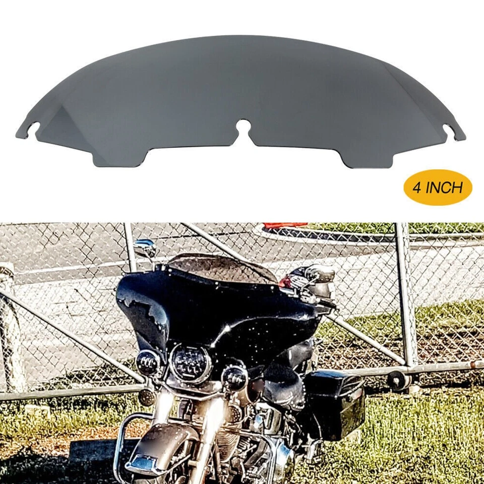 Parabrisas de 4" Smoke Batwing para Harley Ultra Classic Electra Glide Foto 2 de 4