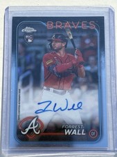 2024 Toops Chrome Forrest Wall Rookie Autograph Card RA-FW. rookie card picture