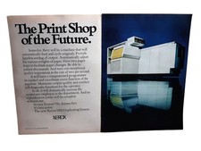 1975 Xerox 9200 Duplicating System Vintage 2 Page Print Ad Office Technology