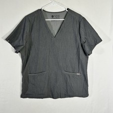 Figs Technical Collection Women  s Top Gray Pockets NWOT Size XL