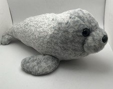 Destination Nation White/Gray Arctic Seal 15" Plush Soft Toy Stuffed Animal
