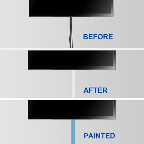 Kabel Laufbahn Kabelabdeckung für Wand 39"Lx2"Bx0,6"H Kabelversteck Braun - Bild 6 von 6