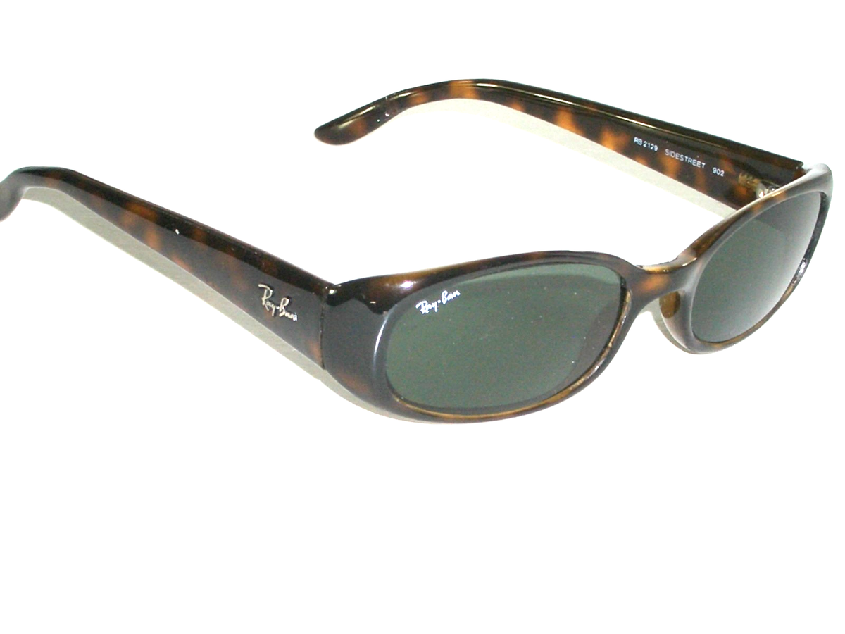 RAY-BAN RB2129 902 SLEEK TORTOISE SIDESTREET G15 UV NARROW